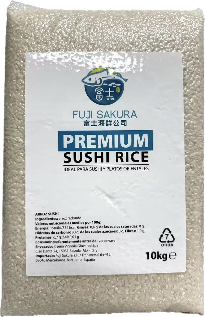 Arroz Fuji sushi rice 10kg 寿司米