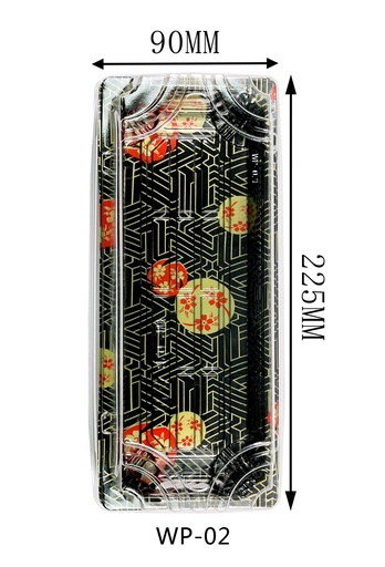 [7A02] Sushi bag A02 225*90*50 / 50*8=400pcs 华纹寿司盒